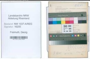 Entnazifizierung Georg Freimuth , geb. 00.00.0000 (Zollamtmann)