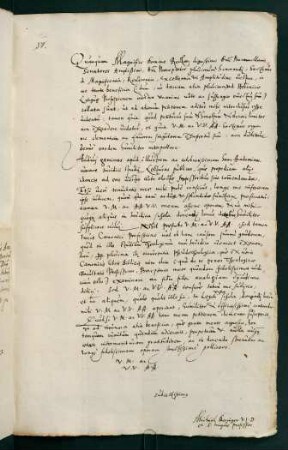Nr. 152: Bewerbung des Prof. linguae Dr. Beringer um die Prof. iur. canonici des verst. Dr. Joh. Hochmann.