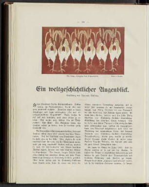 Ein weltgeschichtlicher Augenblick.