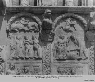 Hauptportal : Linkes Relieffeld