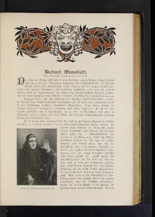 Richard Mansfield als König Richard III