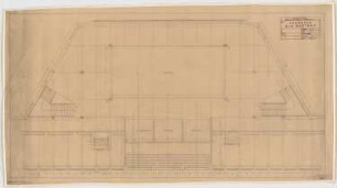 Haus des Rundfunks, Berlin-Charlottenburg: Eingang Masurenallee, Großer Lichthof, Grundriss 1:50