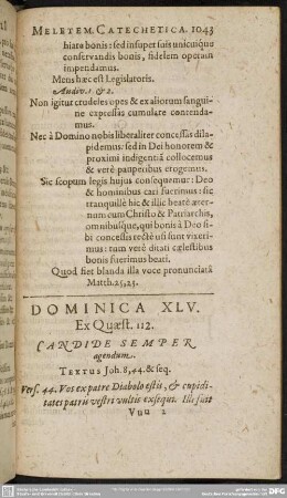 Dominica XLV. Ex Quaest. 112.