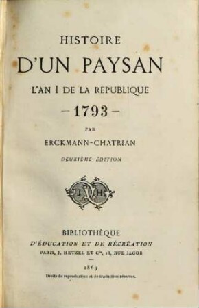 Histoire d'un paysan, 3. L' an 1 de la république : 1793