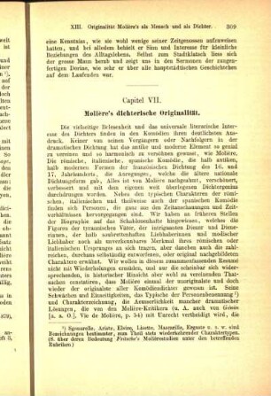 Capitel VII. Molière's dichterische Originalität.