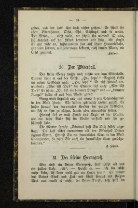 30. Der Widerhall.