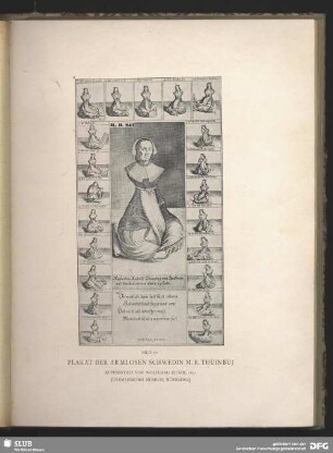 Plakat der armlosen Schwedin M. R. Thuinbuj