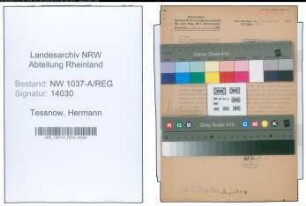 Entnazifizierung Hermann Tessnow , geb. 02.02.1909 (Kaufmann)