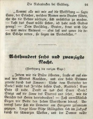 Achthundert sechs und zwanzigste Nacht