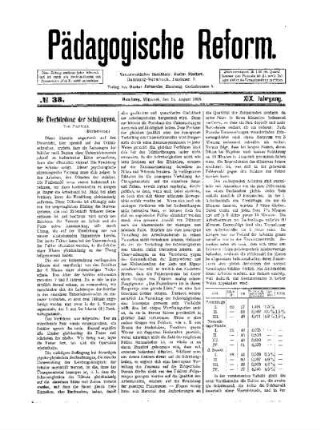 Die Überbürdung der Schuljugend : (Fortsetzung) ; (Fortsetzung folgt)