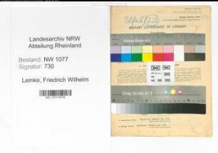 Entnazifizierung Friedrich Wilhelm Lemke , geb. 20.09.1887 (Polizist)