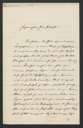 Brief an Franz Wüllner : 23.02.1889