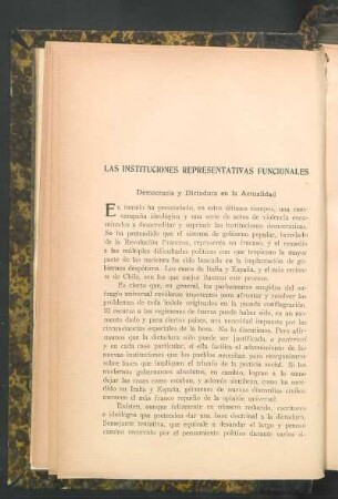 Democracia y dictadura en la actualidad