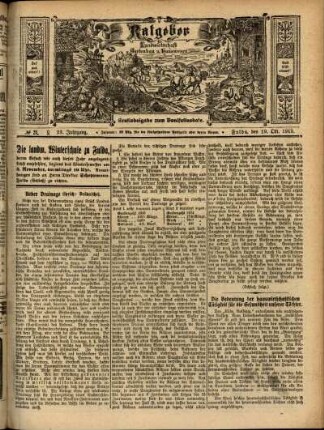 Ausgabe vom Sonntag, den 19. Oktober 1913.