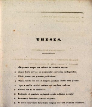 Joan. Bapt. Weissbrod ... ad disputationem publicam se praeside pro summis in medicina, chirurgia et arte obstetricia honoribus rite obtinendis a ... Fr. Xaverio Wisberger ... habendam ... invitat : [Insunt theses medicae]