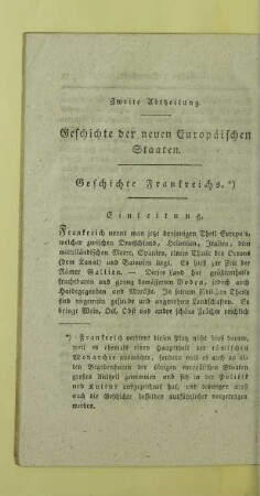 Zweite Abtheilung. Geschichte der neuen Europäischen Staaten