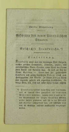 Zweite Abtheilung. Geschichte der neuen Europäischen Staaten