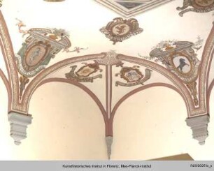 Allegorie der Florentia mit Wappen der florentinischen Vikariate