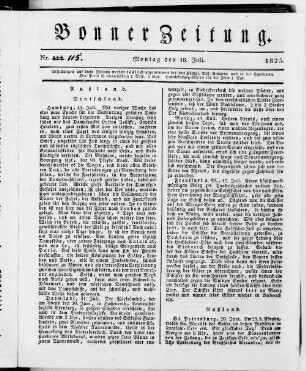 Bonner Zeitung. 1824-1830