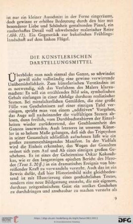 Die künstlerischen Darstellungsmittel