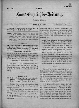 No. 12. 21. März 1874