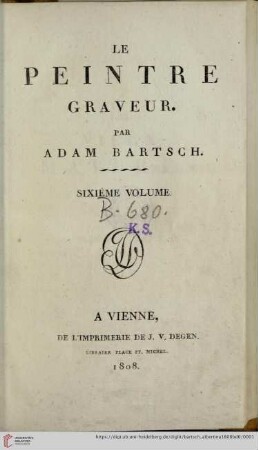 6. Volume: Le peintre graveur
