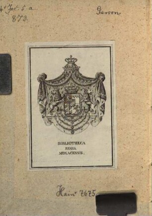 Incipit tractatus de Mendicitate sp[irit]uali Venerabil[is] Magistri Joha[n]nis Gerson cancellarij parisien[sis]