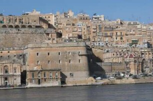 Stadtzentrum von La Valetta mit Uferbastion