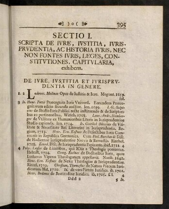 395-402, Sectio I. Scripta de Iure, Iustitia...