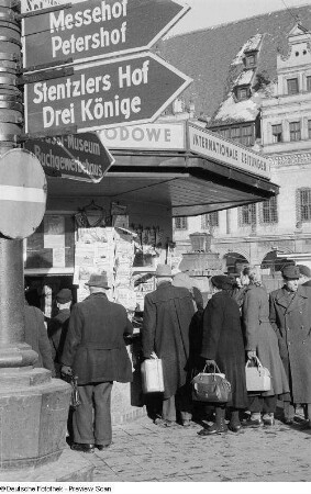 Kiosk für internationale Zeitungen