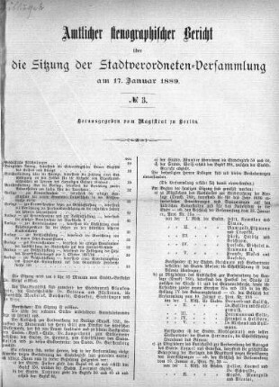 No. 3, 17. Januar 1889