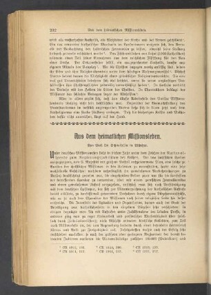 Aus dem heimatlichen Missionsleben