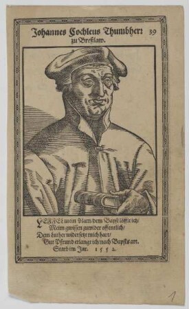 Bildnis des Johannes Cochlaeus