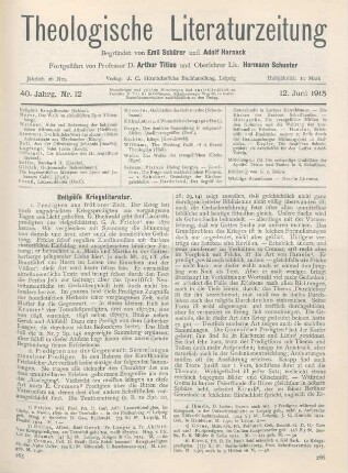 266 [Rezension] Ihmels, Ludwig, Darum auch wir. 7 Predigten während der Kriegszeit geh
