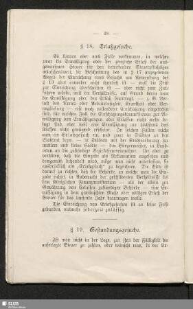 § 18. Erlaßgesuche
