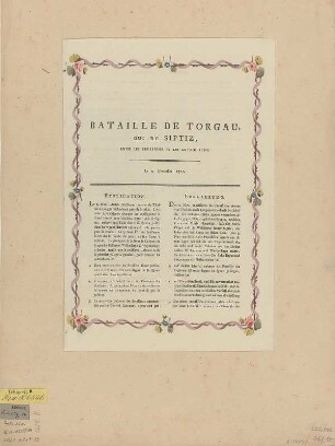 Plan der Schlacht bei Torgau 1760, 1:53 000, Kupferstich, 1791