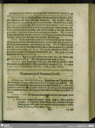 Dominica post Natalem Christi