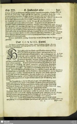 Das CCXXIII. Capitel
