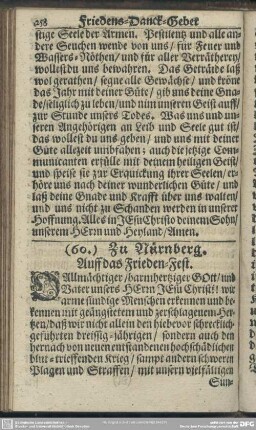 (60.) Zu Nürnberg. Auff das Frieden-Fest