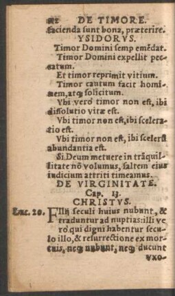 De Virginitate. Cap. 13.