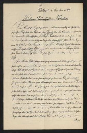 Weiterer Aufenthalt in Tsingtau vom 06.11.1898 (111)