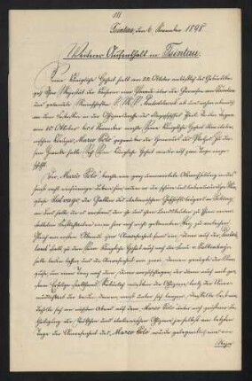 Weiterer Aufenthalt in Tsingtau vom 06.11.1898 (111)