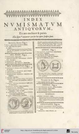 Index numismatum antiquorum