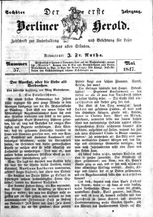 Nummer 57, Mai 1847