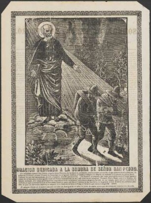 Oración dedicada a la sombra de Señor San Pedro