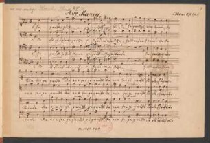 Gegrüßt seist du Maria; Coro; Des-Dur