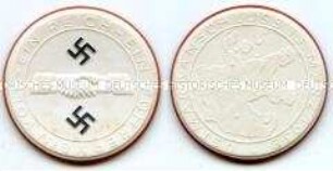 Medaille auf den Anschluss Österreichs (Ostmark), in Originalschachtel