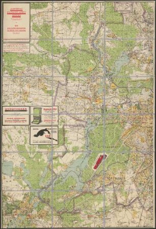 Berlin nebst Potsdam : Beilage zum Berliner Adressbuch [1926] : [östliche und westliche Hälfte]