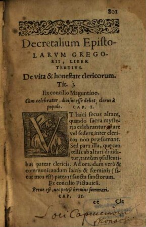 Decretalium Epistolarvm Gregorii, Liber Tertivs