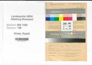 Entnazifizierung Rudolf Winter , geb. 23.01.1905 (Kraftfahrer)